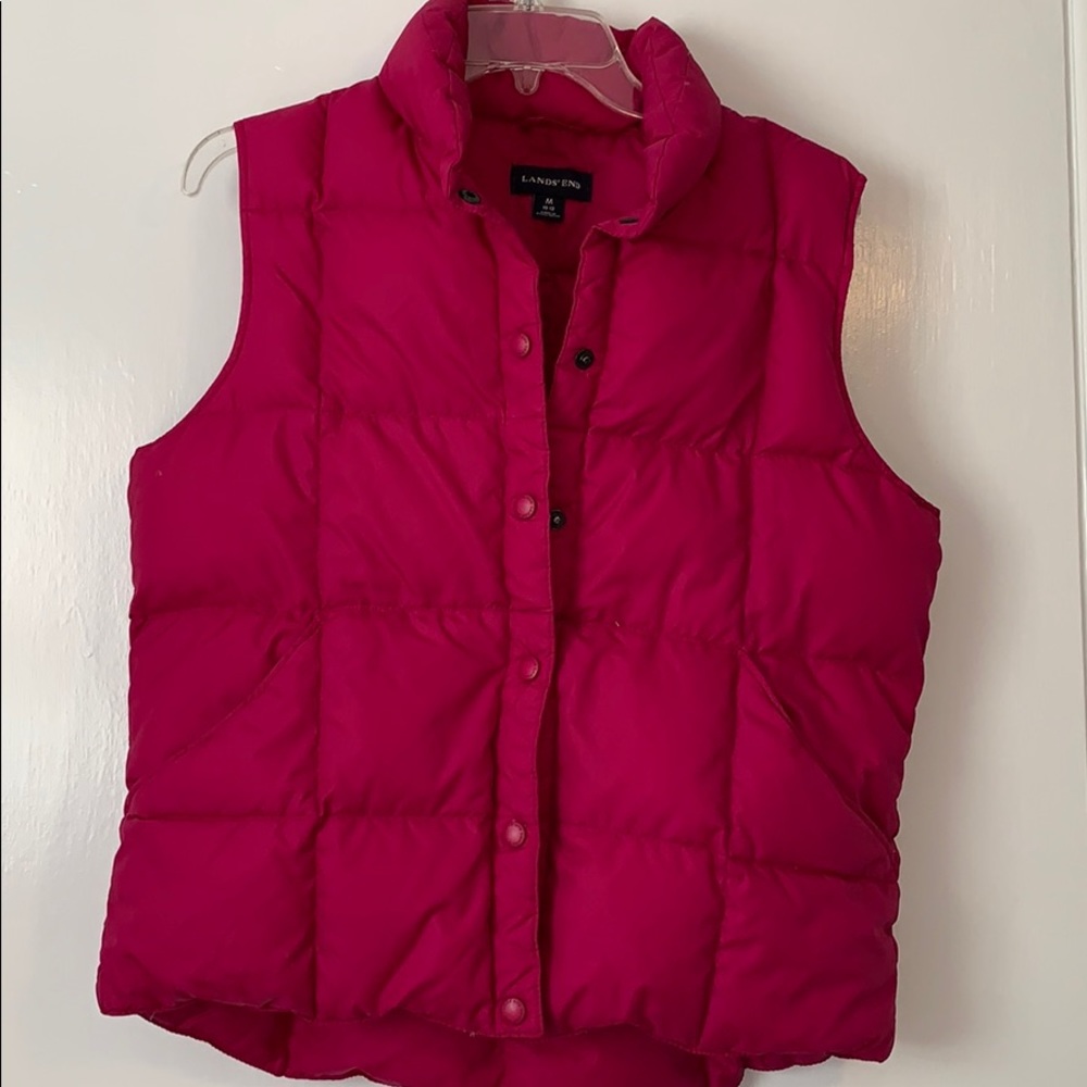 Lands End down vest size M (10-12)